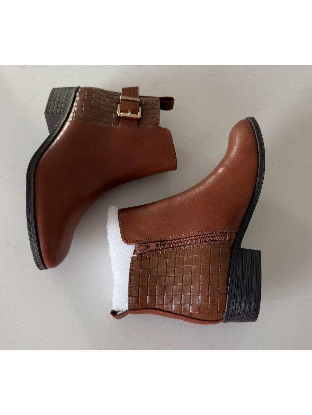 Style & Co Women's Claraa Buckle Detail Block Heel Booties Size 5.5